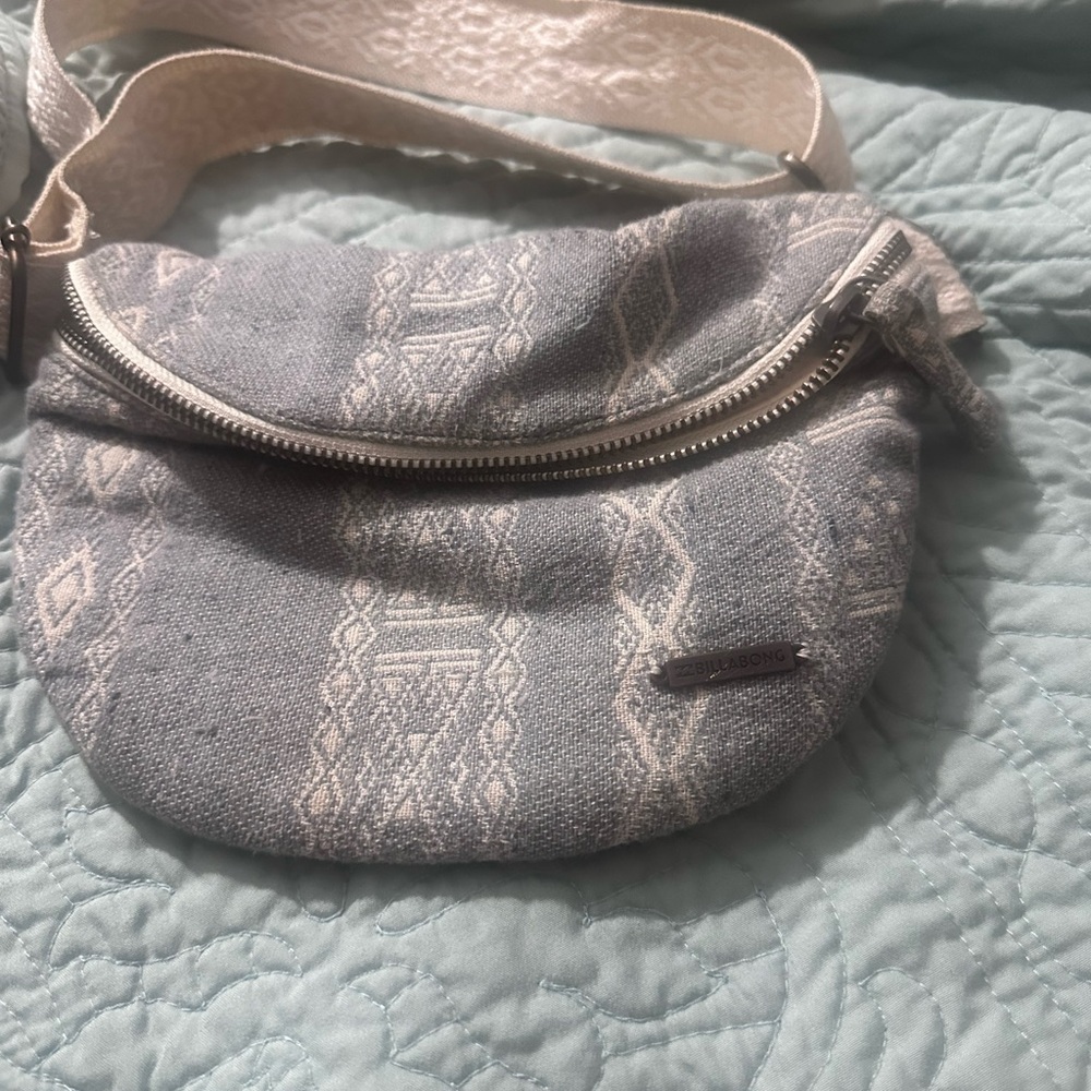 Gray Patterned Crossbody Bag